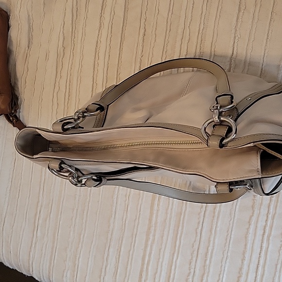 Coach Alexandra F20812 Ivory /Cream Leather Chain Handbag Shoulder Bag - Picture 6 of 6